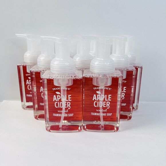 NEW Trader Joe's APPLE CIDER 8 fl. oz Scented Foaming Hand Soap NEW PACKAGING - Picture 1 of 4
